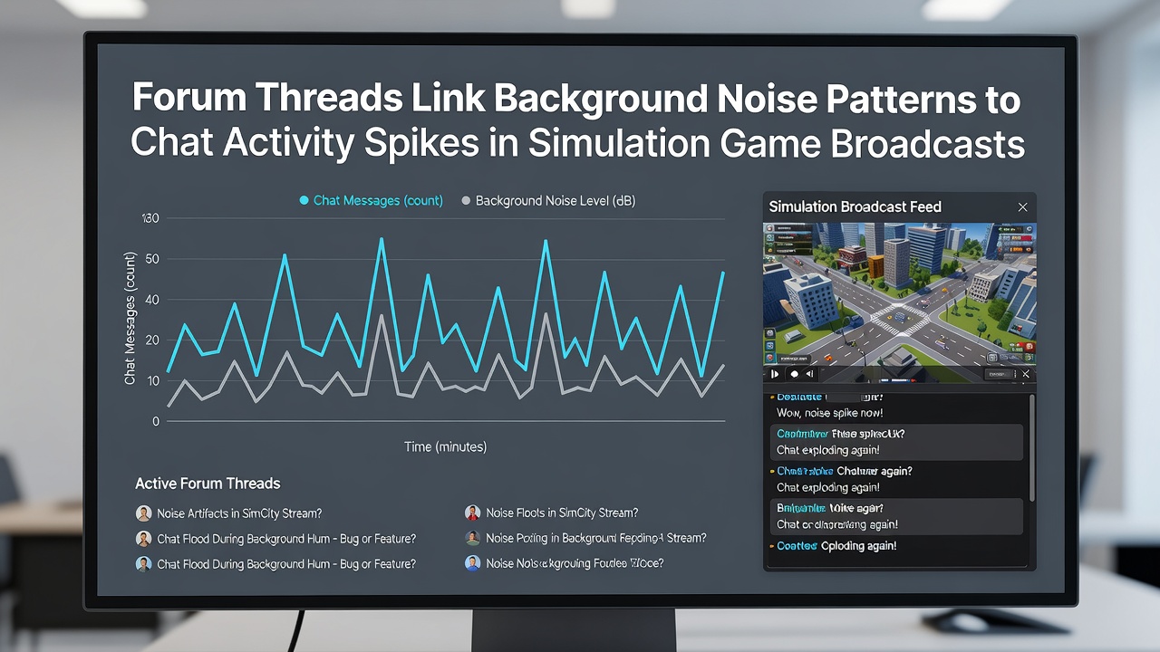 Hardware modifications and chat engagement metrics from simulation broadcasts